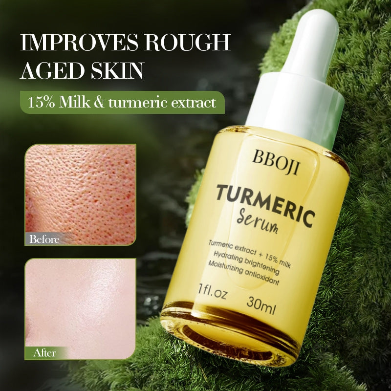 BBOJI™ Turmeric Milk Face Serum - Antioxidant Serum with Sodium Hyaluronate, Niacinamide, and Milk Extract - Anti-Aging & Skin Brightening with Curcuma Longa - 30 ml