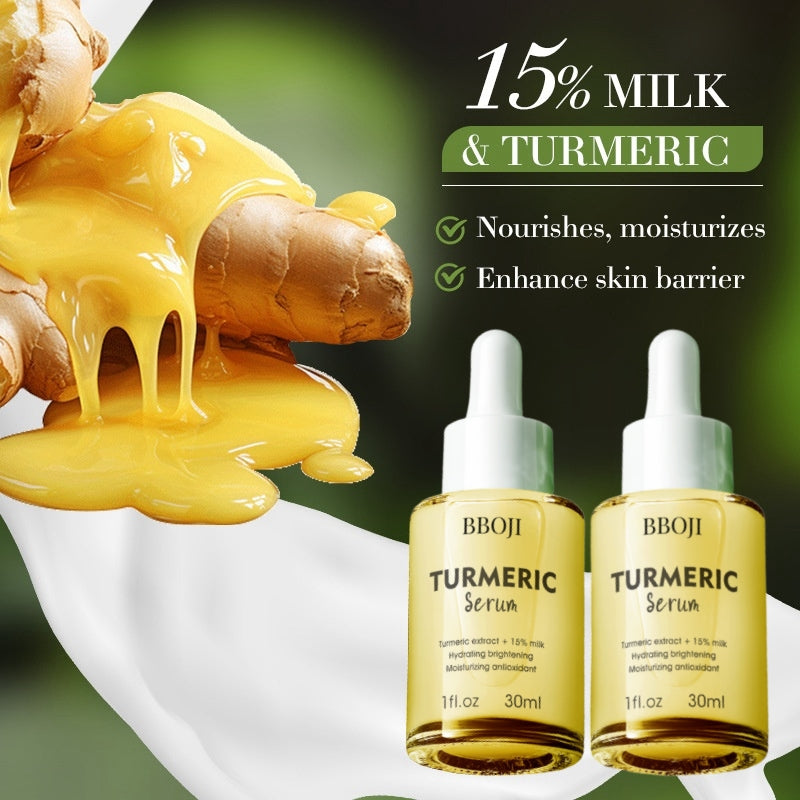 BBOJI™ Turmeric Milk Face Serum - Antioxidant Serum with Sodium Hyaluronate, Niacinamide, and Milk Extract - Anti-Aging & Skin Brightening with Curcuma Longa - 30 ml